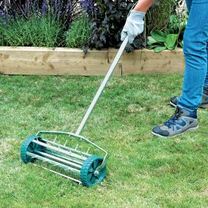 Push Rolling Lawn Aerator